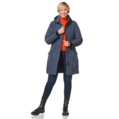 Happy Rainy Days Winter Jacket Women Orlando Blue