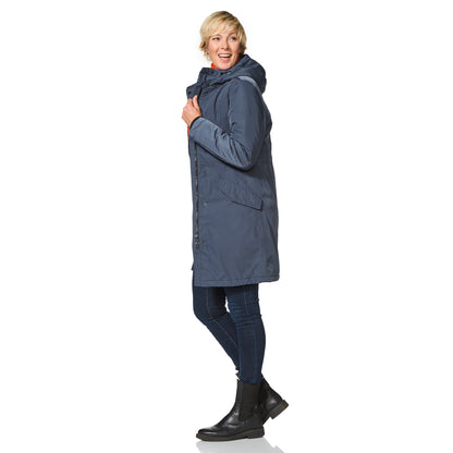 Happy Rainy Days Winterjacke Damen Orlando Steel Blue