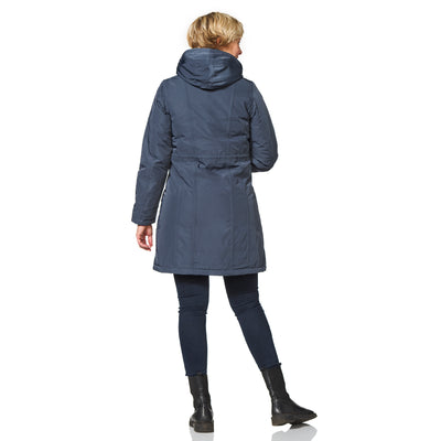 Happy Rainy Days Winterjas Dames Orlando Steel Blue *Laatste maat XXXL*