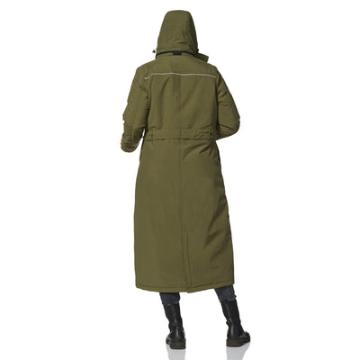 Happy Rainy Days Extra langer Regenmantel gesteppt Toronto Olive