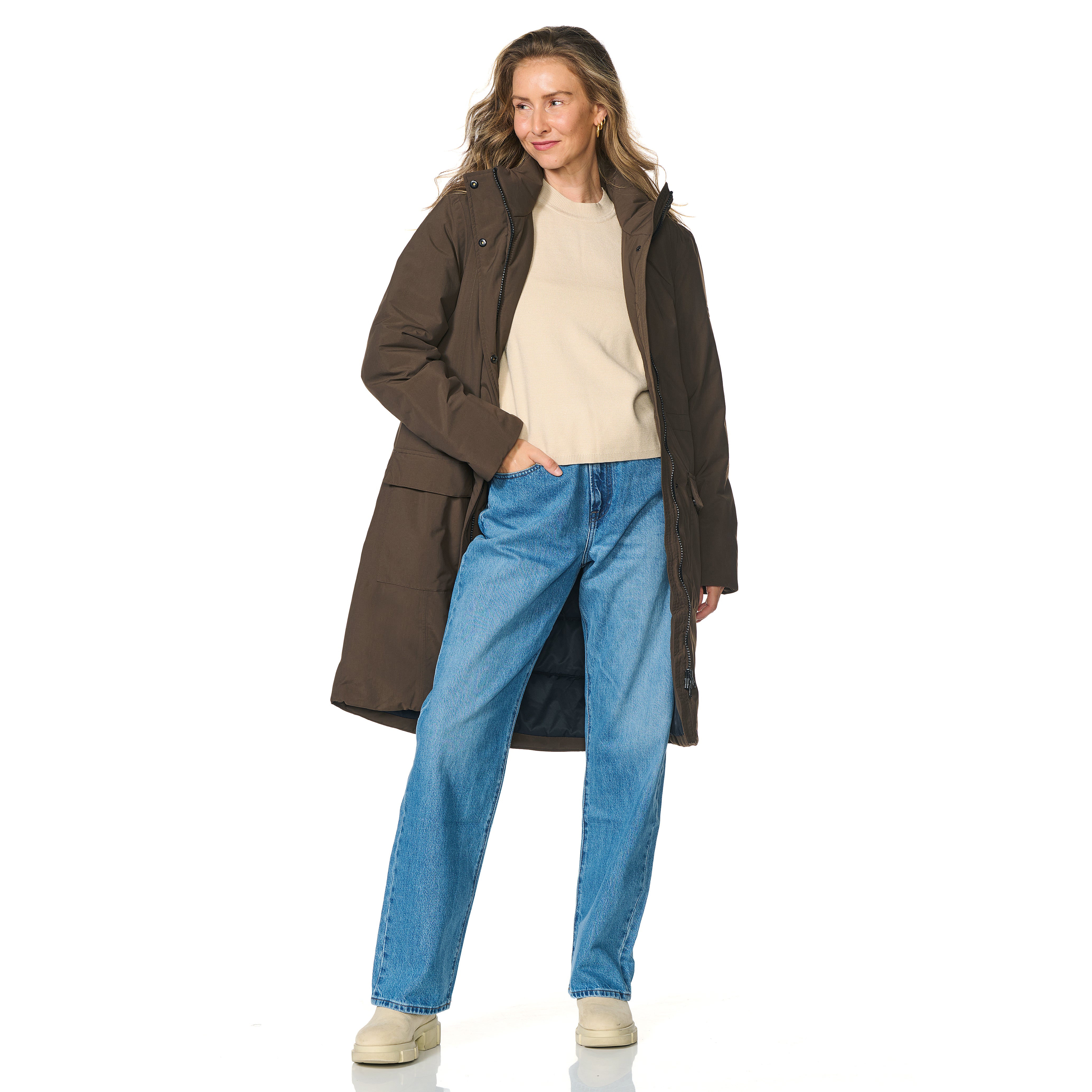 Happy Rainy Days Winter-Regenmantel Aspen Dunkelbraun