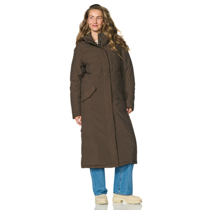 Happy Rainy Days Winter Regenmantel Damen Vancouver Dunkelbraun