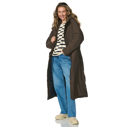 Happy Rainy Days Winter Regenmantel Damen Vancouver Dunkelbraun