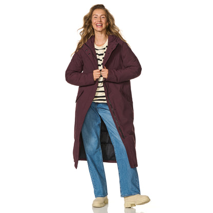 Happy Rainy Days Winterregenmantel Damen Vancouver Grau-Blau 