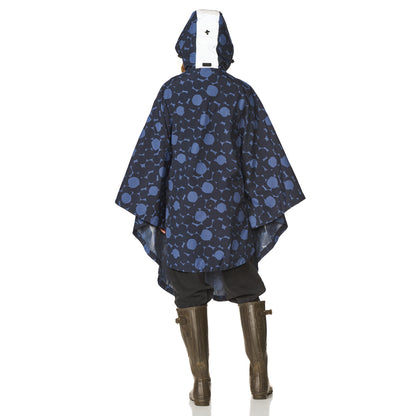 Happy Rainy Days Bikecape Reflectie AOP Dress Blue/ Black
