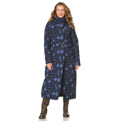 Happy Rainy Days Extra Long Raincoat Quilted Toronto Burgandy Red 