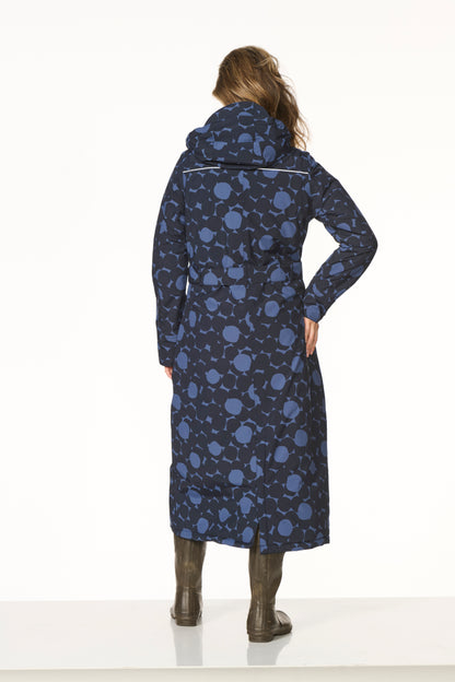 Happy Rainy Days Extra Long Raincoat Quilted Toronto Burgandy Red 