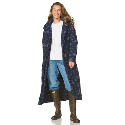 Happy Rainy Days Extra Long Raincoat Quilted Toronto Burgandy Red 