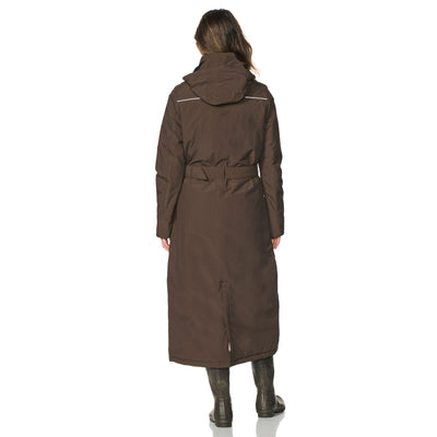 Happy Rainy Days Extra langer Regenmantel gesteppt Toronto Dark Brown