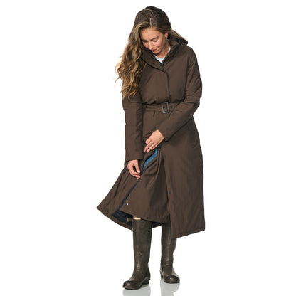 Happy Rainy Days Extra Long Raincoat Quilted Toronto Burgandy Red 