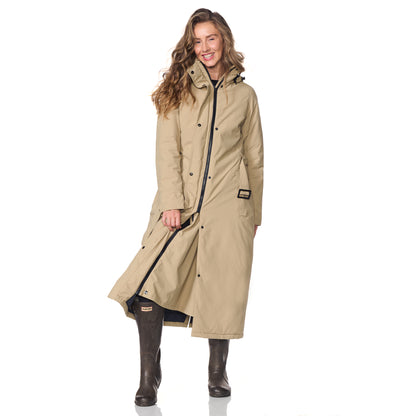 Happy Rainy Days Extra Long Raincoat Quilted Toronto Beige 