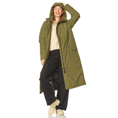 Happy Rainy Days Winter Regenmantel Damen Vancouver Olive