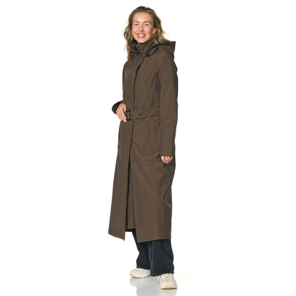 Happy Rainy Days Extra langer Regenmantel Montreal Dunkelbraun 