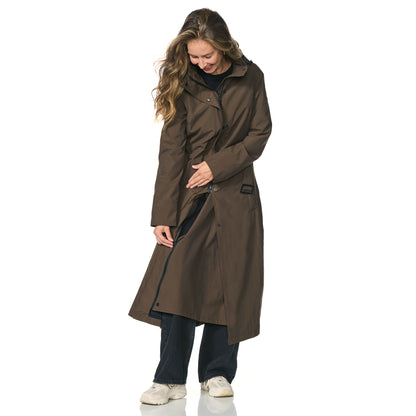 Happy Rainy Days Extra langer Regenmantel Montreal Dunkelbraun 