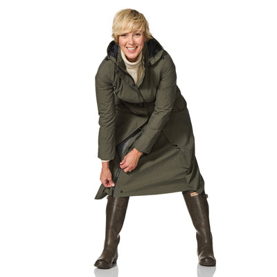 Happy Rainy Days Extra langer Regenmantel Montreal Olive 