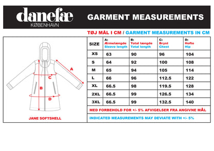 Danefae Softshell Raincoat Danejane Ladies Blue 