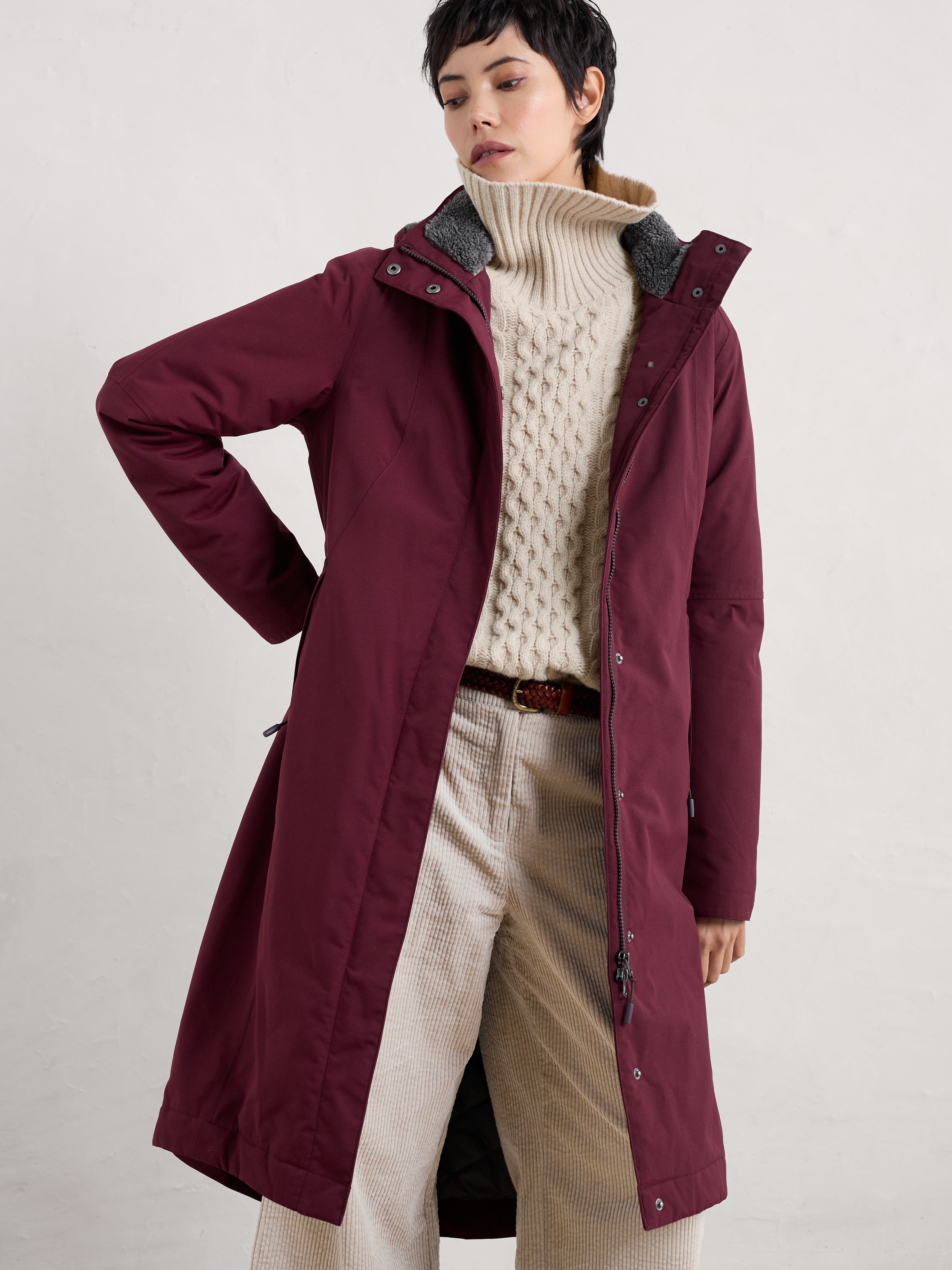 Seasalt Winter Parka Women Janelle Bergamot Purple 