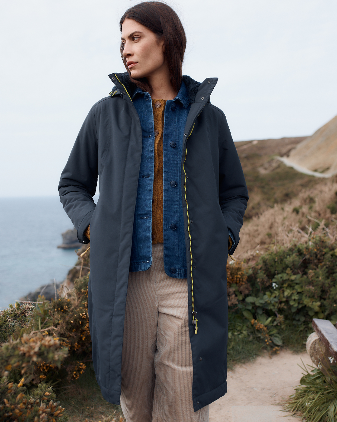 Seasalt Winter Parka Dames Janelle Donkerblauw/ Squid Ink