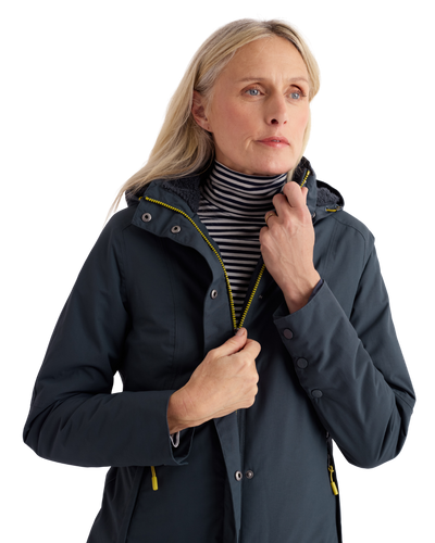 Seasalt Winter Parka Dames Janelle Donkerblauw/ Squid Ink