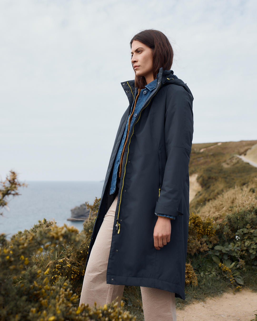 Seasalt Winter Parka Dames Janelle Donkerblauw/ Squid Ink