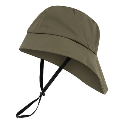 Happy Rainy Days Rain Hat Southwester Olive