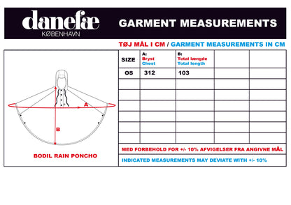 Danefae Danebodil Rainponcho Dark Navy Mykologi