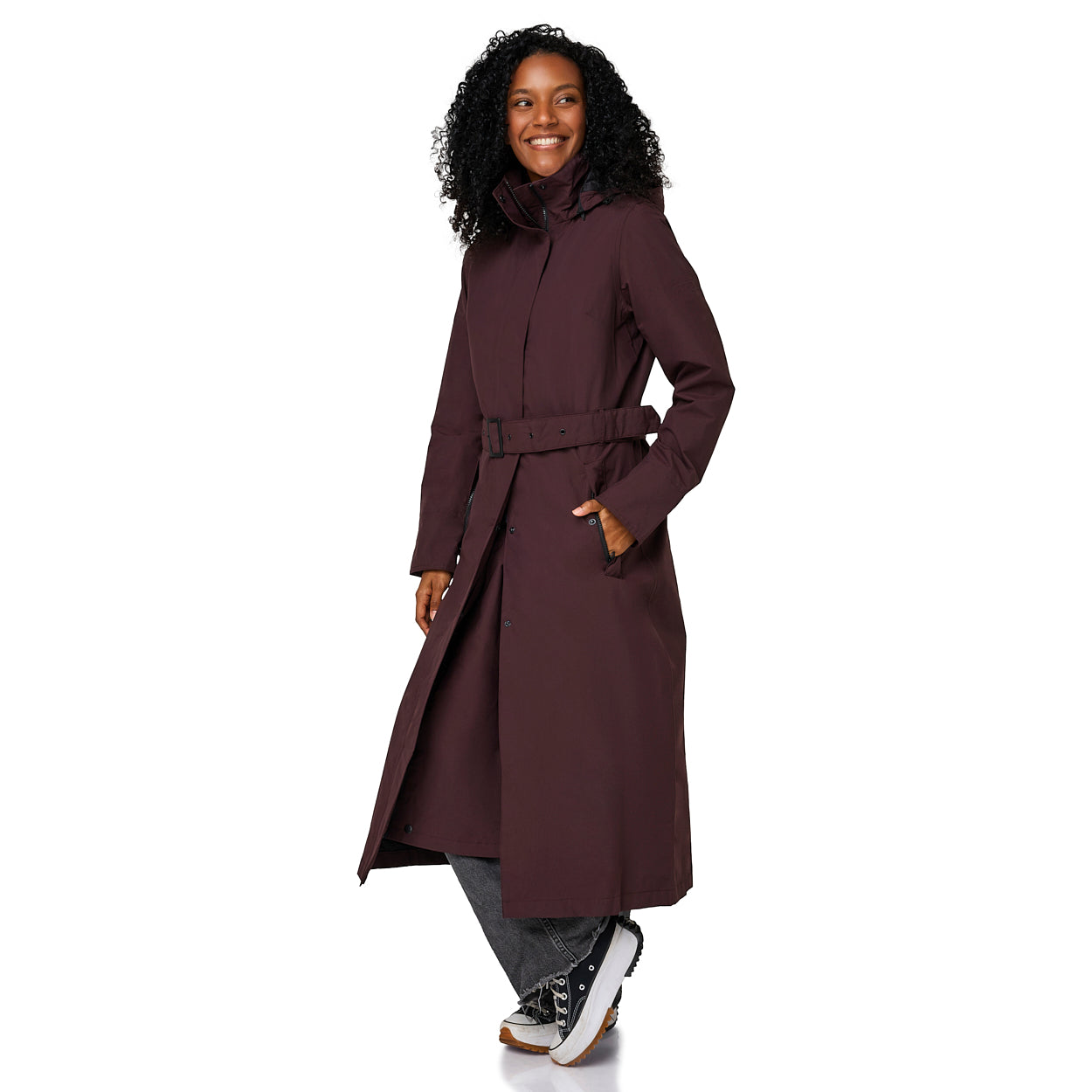 Happy Rainy Days Extra Lange Regenjas Montreal Burgandy Red