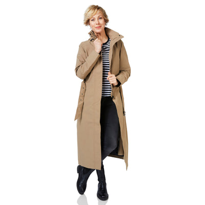 Happy Rainy Days Extra Long Raincoat Montreal Camel