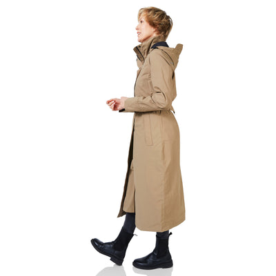 Happy Rainy Days Extra Long Raincoat Montreal Camel