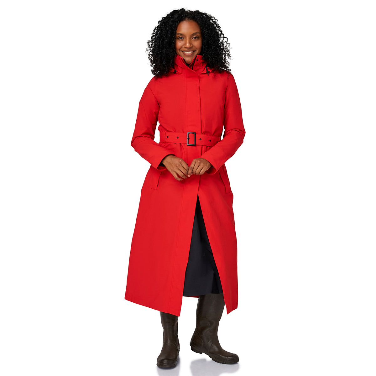 Happy Rainy Days Extra Lange Regenjas Montreal Rood