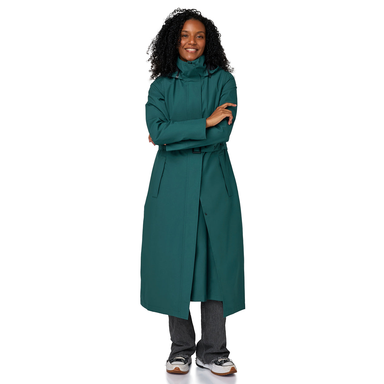 Happy Rainy Days Extra Langer Regenmantel Montreal Teal
