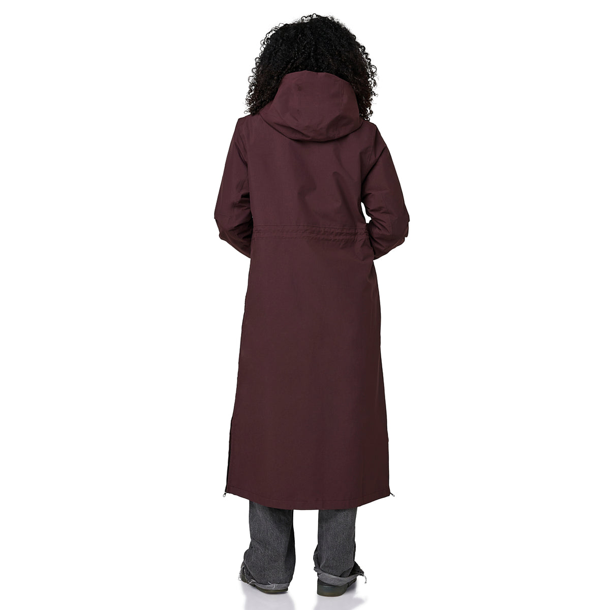 Happy Rainy Days langer Regenmantel Paris Burgandy