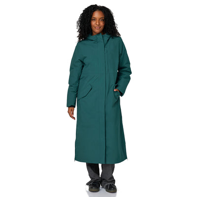 Happy Rainy Days langer Regenmantel Paris Teal