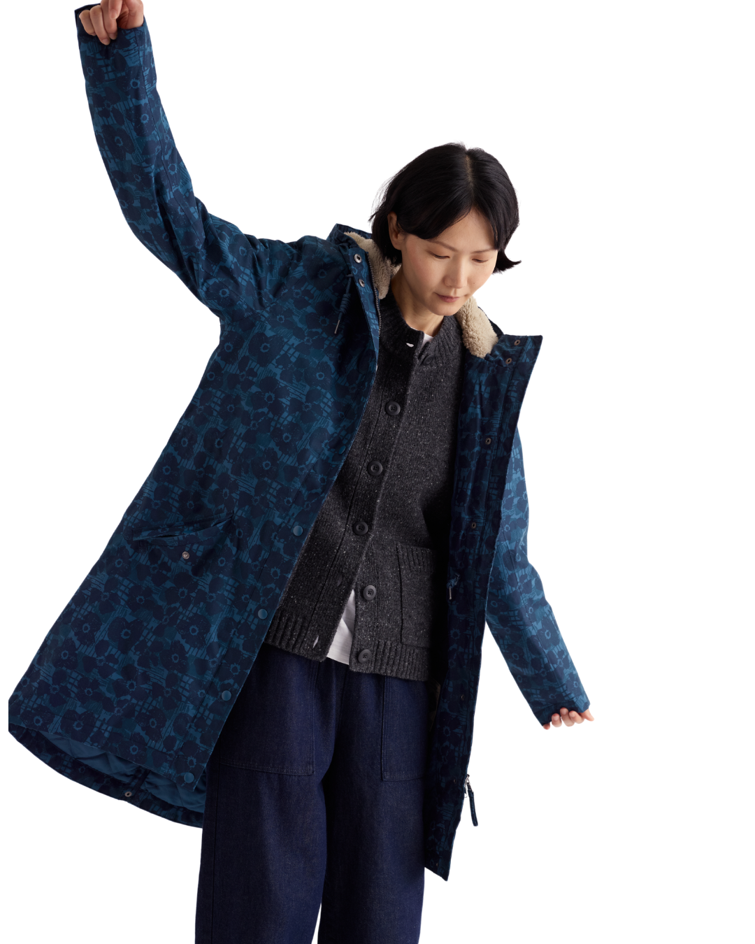 Seasalt Winter Parka Dames Plant Hunter Patchwork Bloom Squall