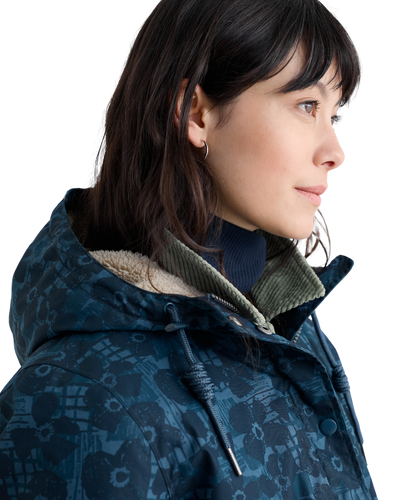 Seasalt Winter Parka Dames Plant Hunter Patchwork Bloom Squall