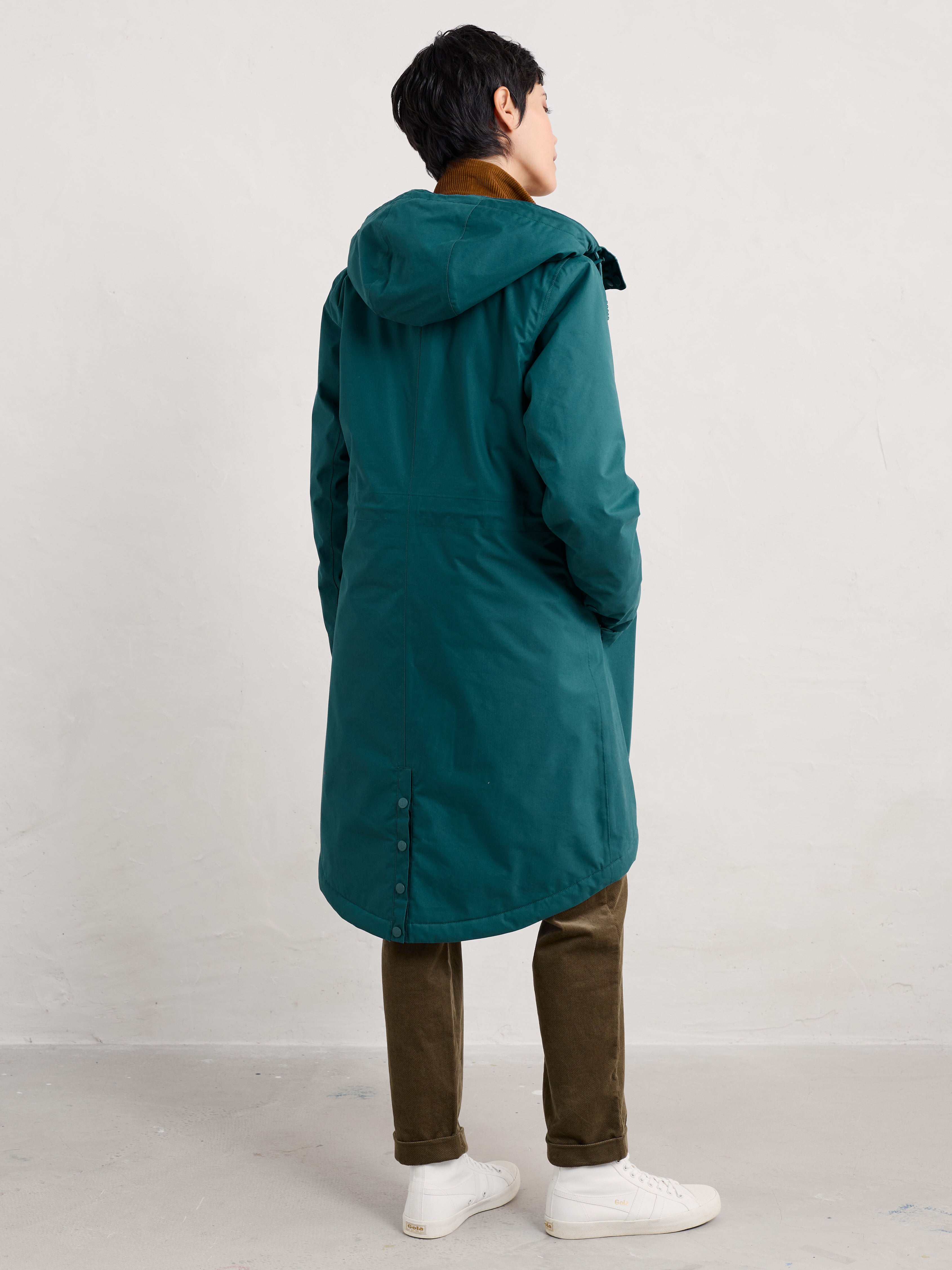 Seasalt Winter Parka Women Plant Hunter Raincloud Blue 