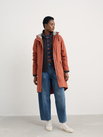 Seasalt Winter Parka Women Plant Hunter Woodland 