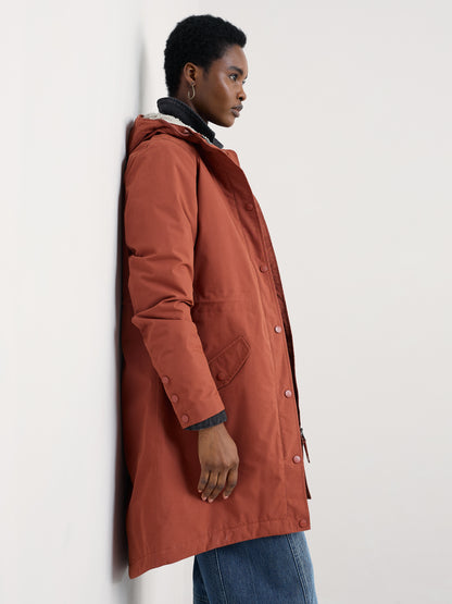 Seasalt Winter Parka Women Plant Hunter Woodland 