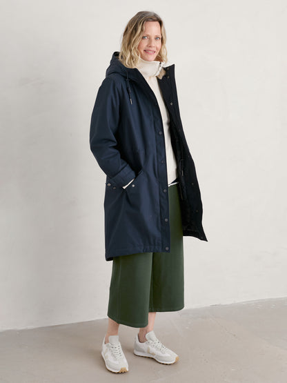 Seasalt Winter Parka Women Plant Hunter Midnight Blue 