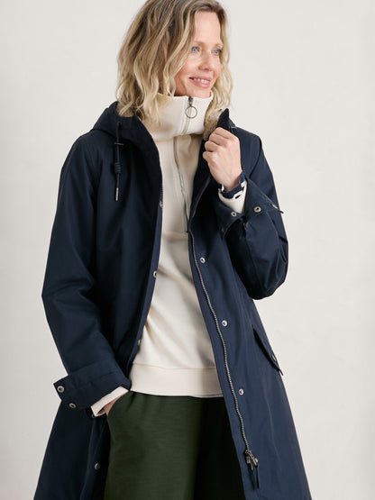 Seasalt Winter Parka Women Plant Hunter Midnight Blue 