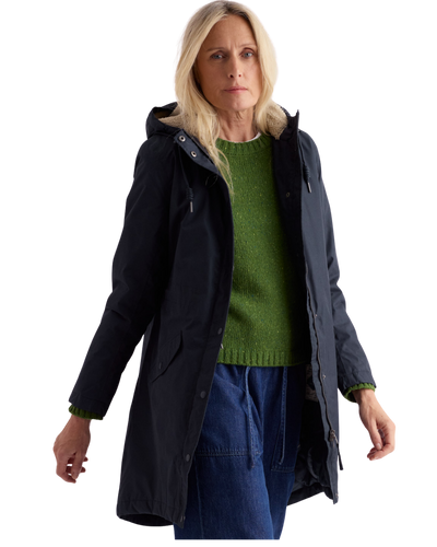 Seasalt Winter Parka Women Plant Hunter Midnight Blue 