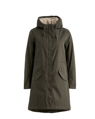 Seasalt Winter Parka Women Plant Hunter Woodland 