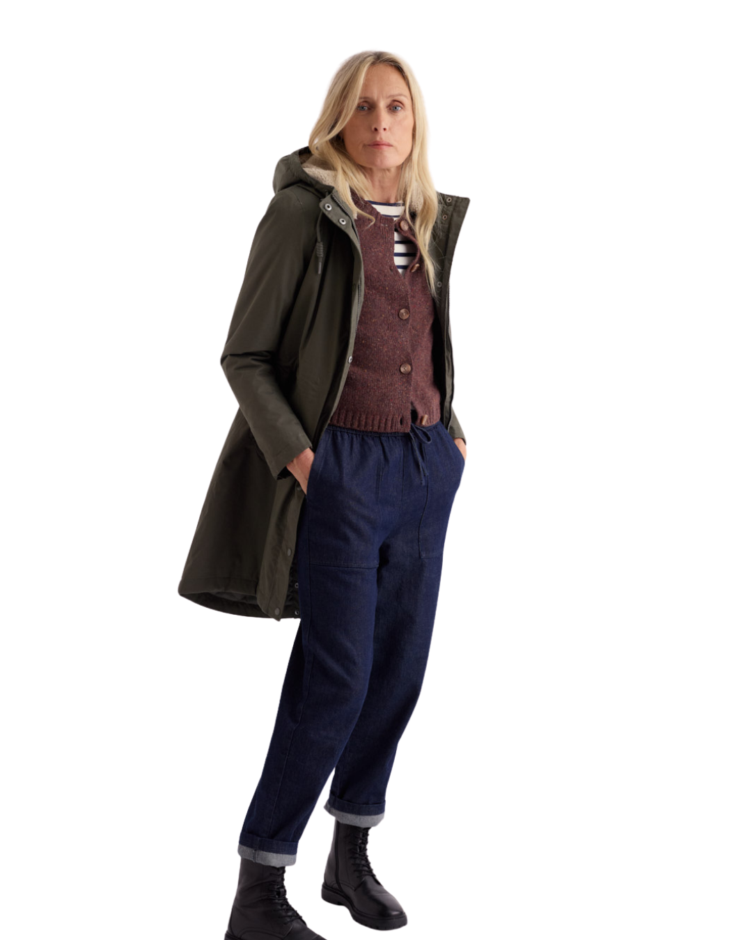 Seasalt Winter Parka Women Plant Hunter Woodland 