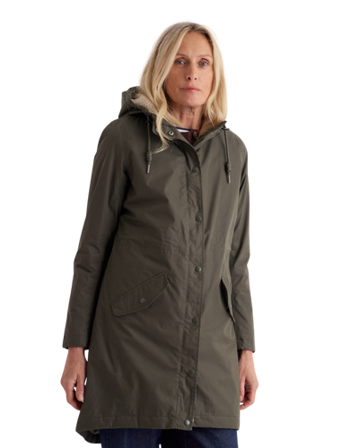Seasalt Winter Parka Women Plant Hunter Woodland 