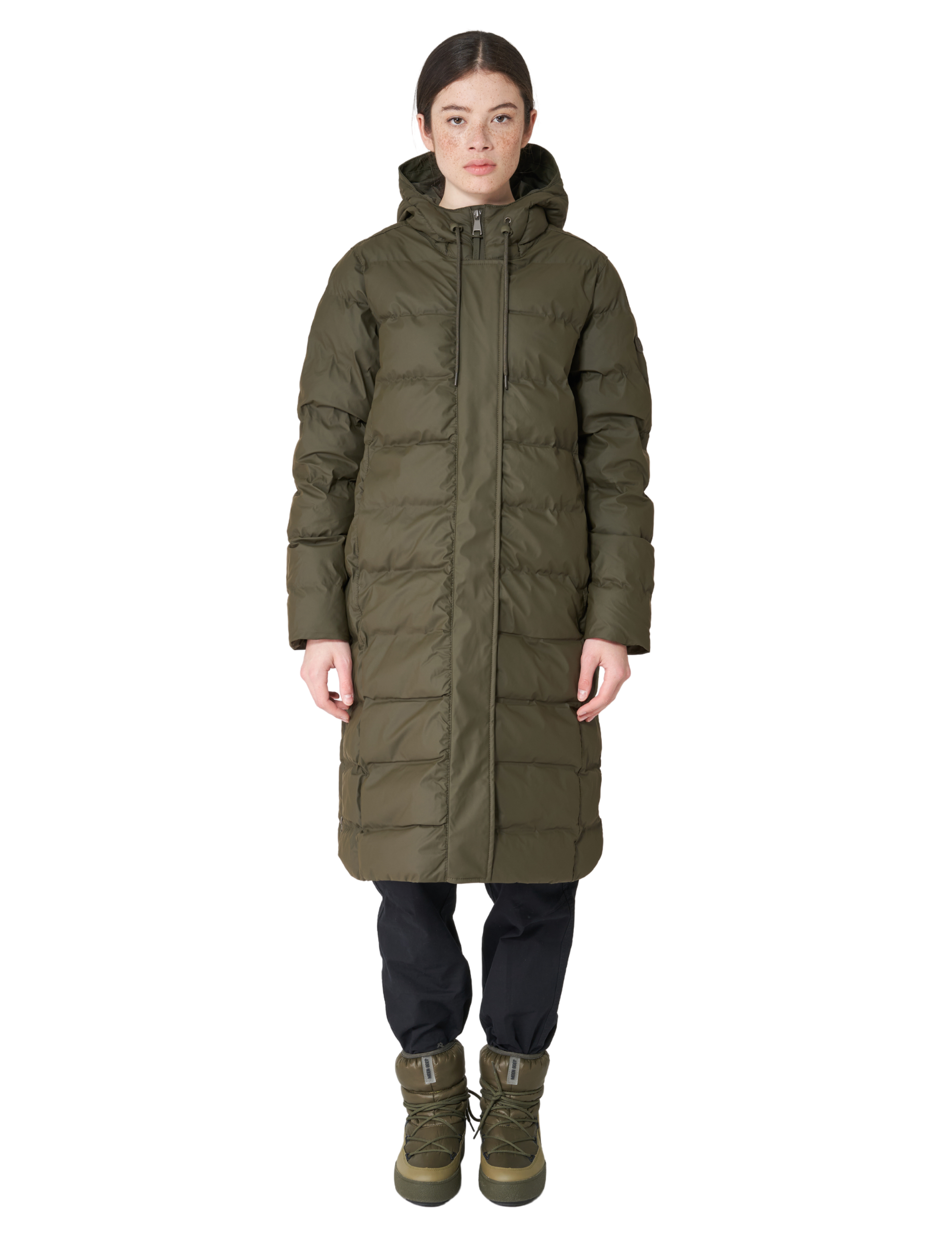 Tanta Lange Damen Puffer Puddle Khaki