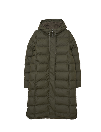 Tanta Lange Dames Puffer Puddle Khaki