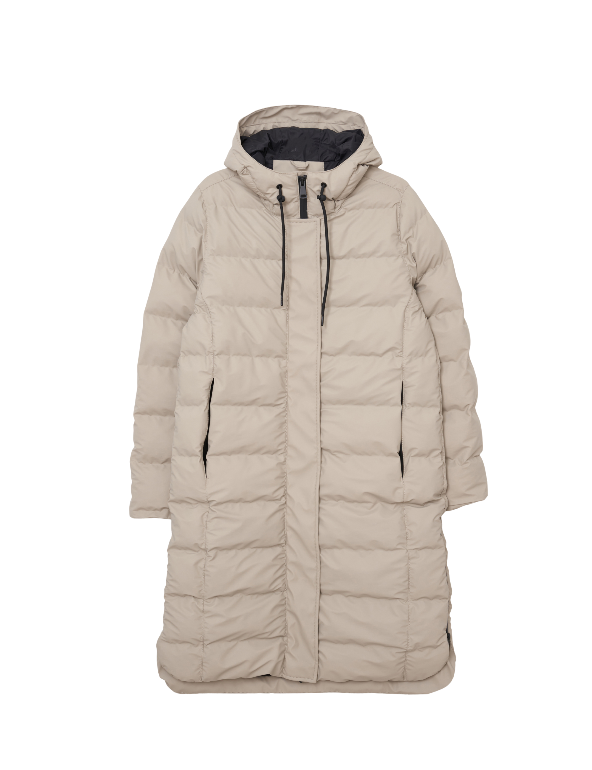 Tanta Lange Dames Puffer Puddle Stone Grey