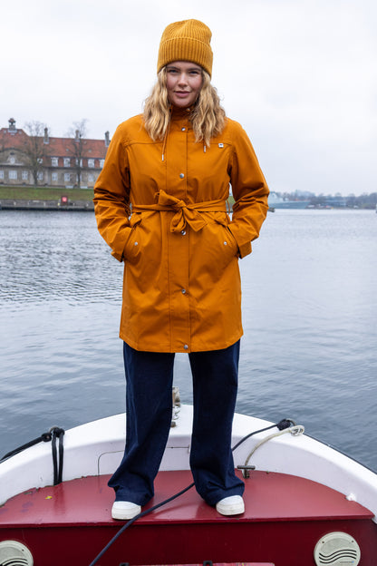 Danefae Regenmantel Damen Danerainlover Ocker