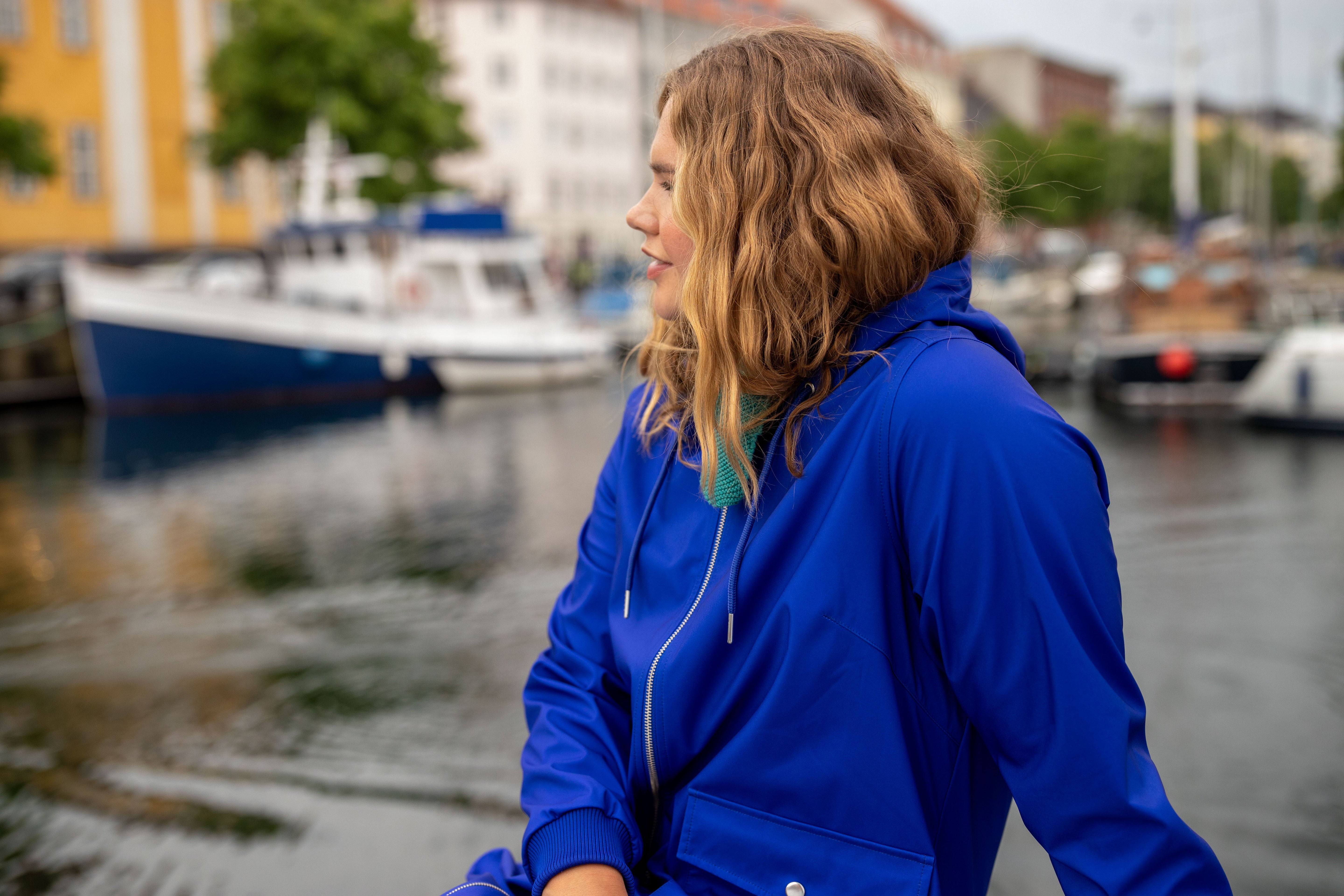 Danemarselisborg Brushed Shell Parka Deep Blue