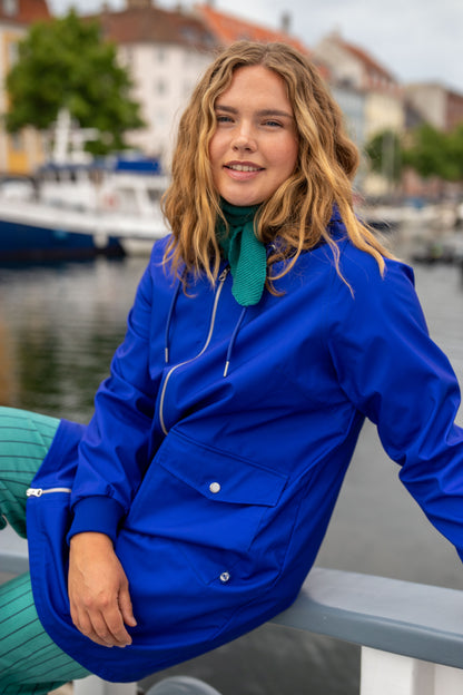 Danemarselisborg Brushed Shell Parka Deep Blue